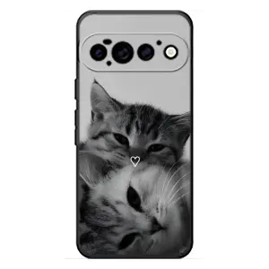Чехол с рисунком кот на Google Pixel 11 Pro (Пара котов)
