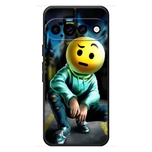 Чехол для Гугл Пиксель 11 Про - (AlphaPrint) с печатью (ТОП продаж) (Парень смайл)