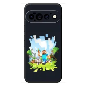 Чохол Майнкрафт на Google Pixel 11 Pro (AlphaPrint) Minecraft (персонажі Minecraft)