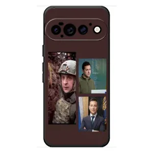 Чехол для Google Pixel 11 Pro (AlphaPrint - с принтом Зеленского) (Президент)