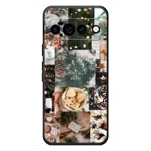 Різдвяні, Святкові Чохли для Гугл Піксель 11 Про (Різдвяний колаж)