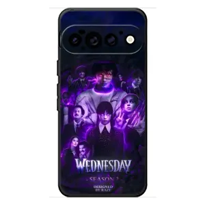 Чехол с дизайном Венздей 2 на Google Pixel 11 Pro (Фиолетовая магия Уэнздей)