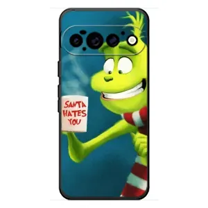 Рождественские Чехлы для Google Pixel 11 Pro (VPrint) (Зеленый Гринч)
