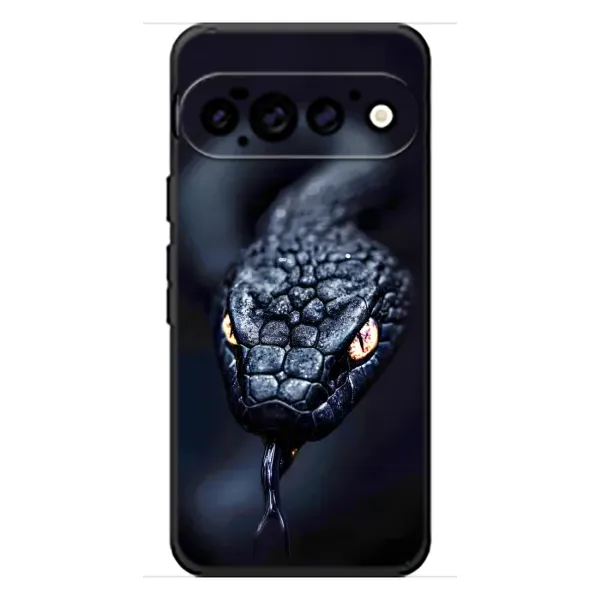 Чехол с принтом «Черная змея» для Google Pixel 11 Pro Чехол с принтом «Черная змея» для Google Pixel 11 Pro