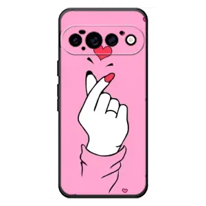 Чехол с принтом для Google Pixel 11 Pro (AlphaPrint - Знак сердечка)