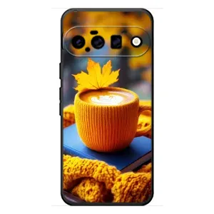 Чехол с уникальным дизайном «Осень с кофе» для Google Pixel 11 (Кофе на желтом пледе)