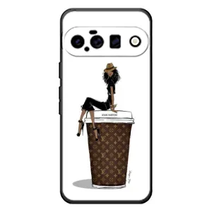 Чехлы Луи Витон для Google Pixel 11 (AlphaPrint - LOUIS VUITTON) (кофе LOUIS VUITTON)