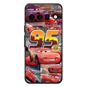 Силиконовый чехол Маквин для Google Pixel 11 (Коллаж Молния Маквин)