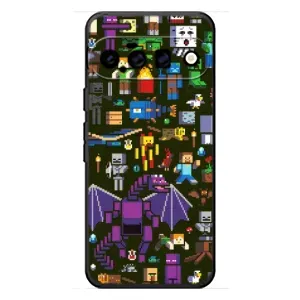 Чохол Майнкрафт на Google Pixel 11 (AlphaPrint) Minecraft (Колаж Майнкрафт)