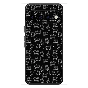 Чехол с принтом для Google Pixel 11 (AlphaPrint) Модные коты (Меленькие котики)