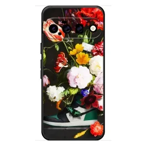 Брендновые Чехлы для Google Pixel 11 - (PREMIUMPrint) (Nike цветы)
