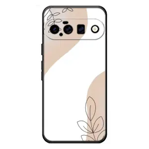 Силконовий чохол з принтом в квітах на Google Pixel 11 (Нюдова гілочка абстракція)