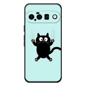 Чехол с принтом для Google Pixel 11 (AlphaPrint) Модные коты (Падающий кот)