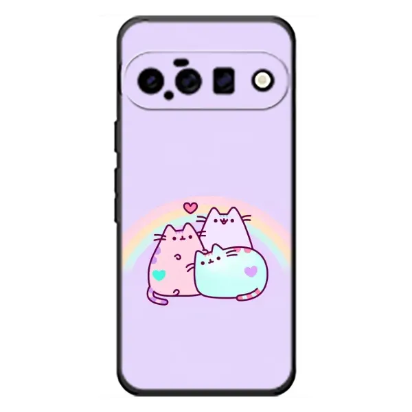 Чехол с принтом «Радужные котики» для Google Pixel 11 Чехол с принтом «Радужные котики» для Google Pixel 11