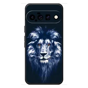 Чехол со Львом для Google Pixel 11 (VPrint) (Синий Лев)