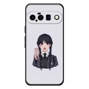 Чехлы Венсдей на Google Pixel 11 Уэнсдей (AlphaPrint) (Уэнздей и Вещь)