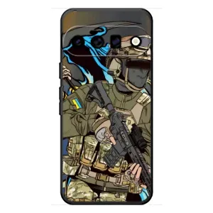 Чехлы с картинкой ЗСУ для Google Pixel 11 (AlphaPrint) (Воин ВСУ)