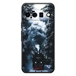 Новогодние, Праздничные Чехлы для Google Pixel 11 - 2024 год (Зимний поезд)