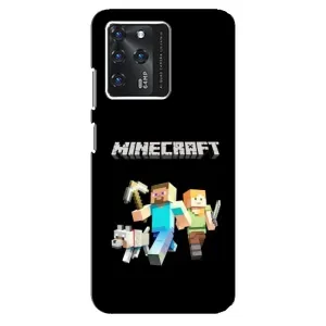 Чехол Майнкрафт на Google Pixel 2 XL (AlphaPrint) Minecraft (герои Minecraft)