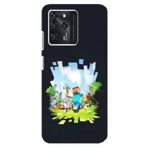 Чехол Майнкрафт на Google Pixel 2 XL (AlphaPrint) Minecraft (персонажи Minecraft)