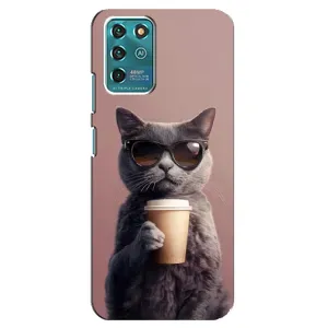 Чехол с принтом «Кот с кофе» для Google Pixel 2