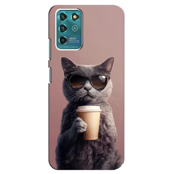 Чехол с принтом «Кот с кофе» для Google Pixel 2 Чехол с принтом «Кот с кофе» для Google Pixel 2