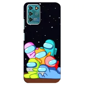 Чехол Амонг Ас для Google Pixel 2 (AlphaPrint) (Скины в космосе)