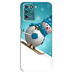 Чохол з принтом «Сніговик на лижах» для Google Pixel 2