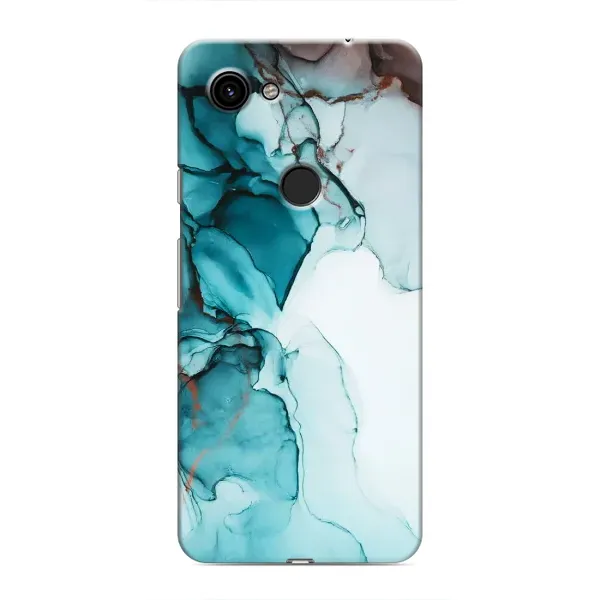 Чехол с принтом «Бирюзовый мрамор» для Google Pixel 3 XL