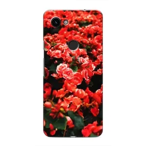 Чохли з квітами для Google Pixel 3 XL (VPrint) (Квіти червоні)