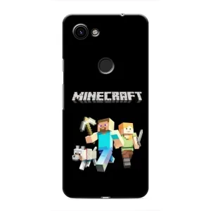 Чехол Майнкрафт на Google Pixel 3 XL (AlphaPrint) Minecraft (герои Minecraft)
