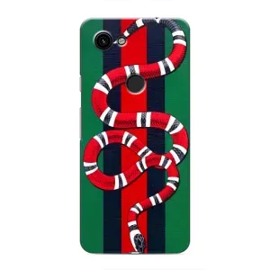 Чохли  GUCCI для Гугл Піксель 3 XL (AlphaPrint) (Gucci змія)