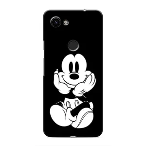 Эксклюзивный чехол для Google Pixel 3 XL (AlphaPrint - Мультяшные) (Микки на черном)