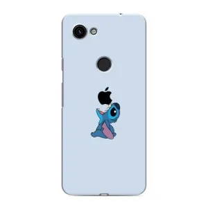 Чохол з принтом Стіч на Google Pixel 3 XL (Stitch apple)