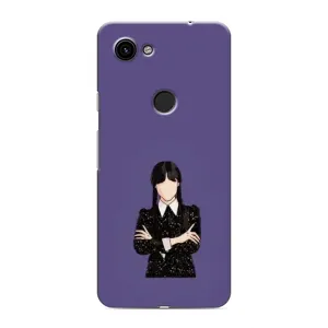 Чехлы Венсдей на Google Pixel 3 XL Уэнсдей (AlphaPrint) (Уэнздей в черном)