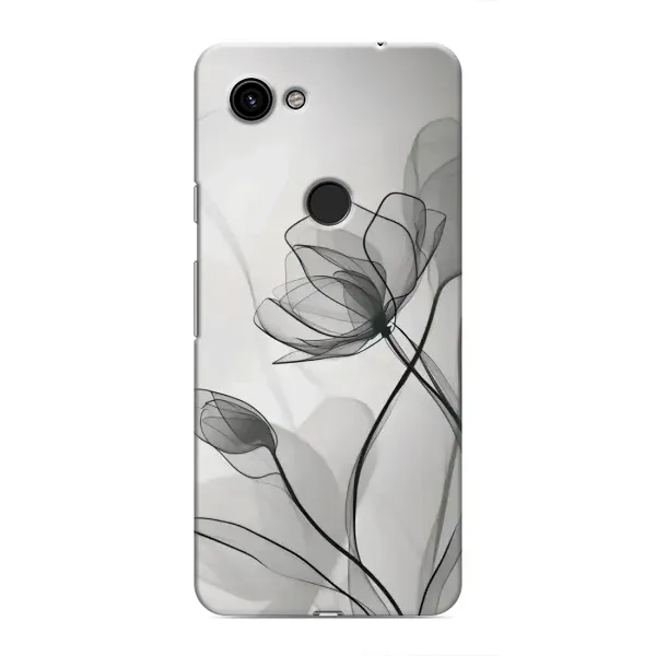 Чехол с принтом «Черные цветы» для Google Pixel 3a XL Чехол с принтом «Черные цветы» для Google Pixel 3a XL