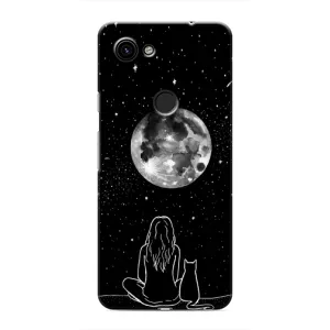 Чохол з принтом «Дівчина з котом» для Google Pixel 3a XL