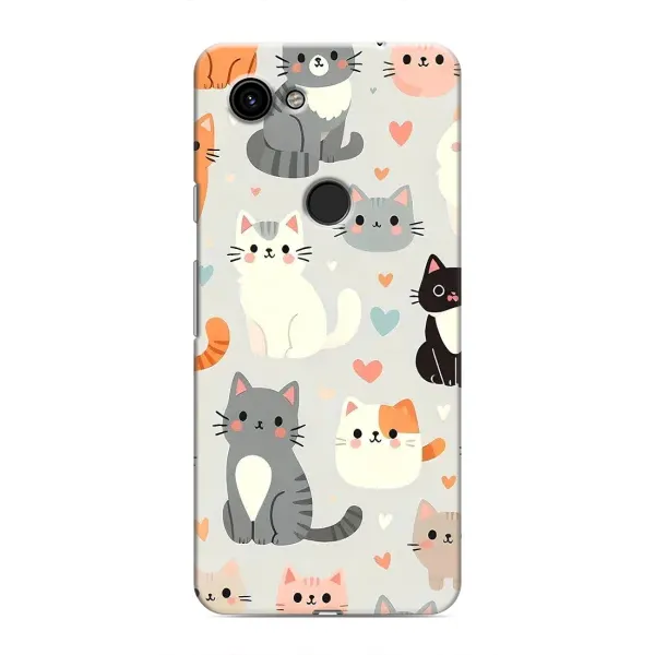 Чохол з принтом «Колаж котів» для Google Pixel 3a XL