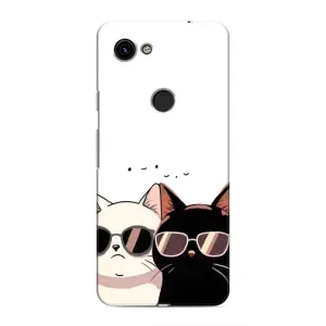 Чохол з принтом «Коти в окулярах» для Google Pixel 3a XL
