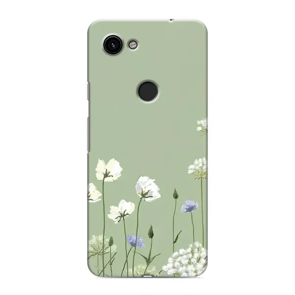 Чехол с принтом «Цветы на зеленом» для Google Pixel 3a XL Чехол с принтом «Цветы на зеленом» для Google Pixel 3a XL