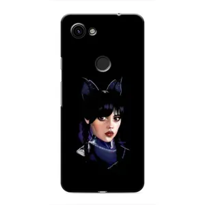 Чехлы Венсдей на Google Pixel 3a XL Уэнсдей (AlphaPrint) (серьезная Уэнздей)