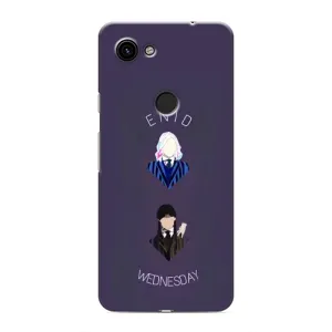 Чехлы Венсдей на Google Pixel 3a XL Уэнсдей (AlphaPrint) (Уэнздей и подруга)