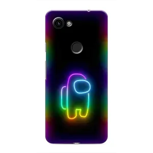 Чехол Амонг Ас для Google Pixel 3a XL (AlphaPrint) (Яркий скин)