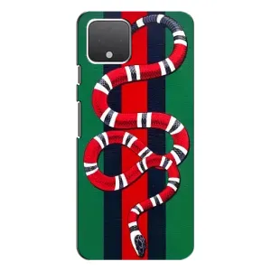 Чохли  GUCCI для Ґуґл Піксель 4 XL (AlphaPrint) (Gucci змія)