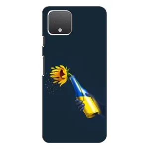 Чехол для Патриота Украины Google Pixel 4 XL - (AlphaPrint) (Коктейль молотова)