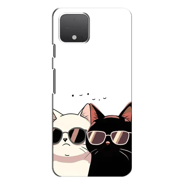 Чохол з принтом «Коти в окулярах» для Google Pixel 4 XL