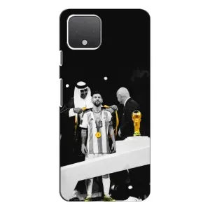 Чохли для Google Pixel 4 XL (Leo чемпіон) (AlphaPrint) (Мессі коронований)