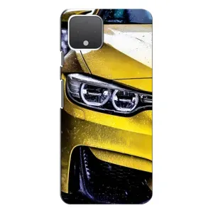 Чохли з Машинами на Ґуґл Піксель 4 XL (VPrint) (Жовта машина)