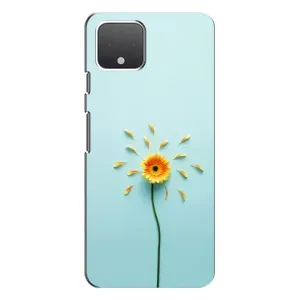 Чохли з квітами для Google Pixel 4 XL (VPrint) (Жовта квітка)