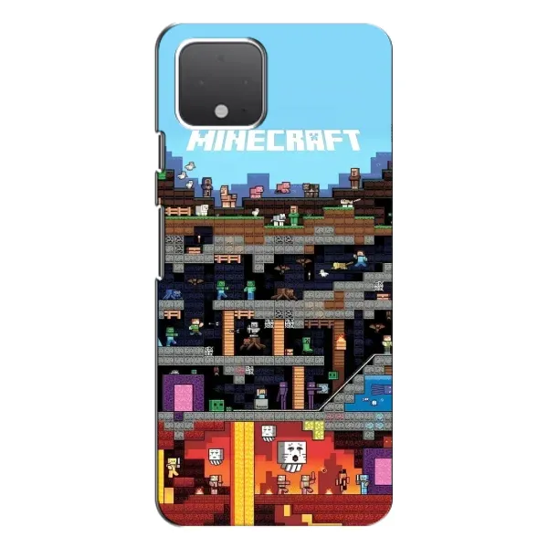 Чехол с принтом «фон Minecraft» для Google Pixel 4 Чехол с принтом «фон Minecraft» для Google Pixel 4